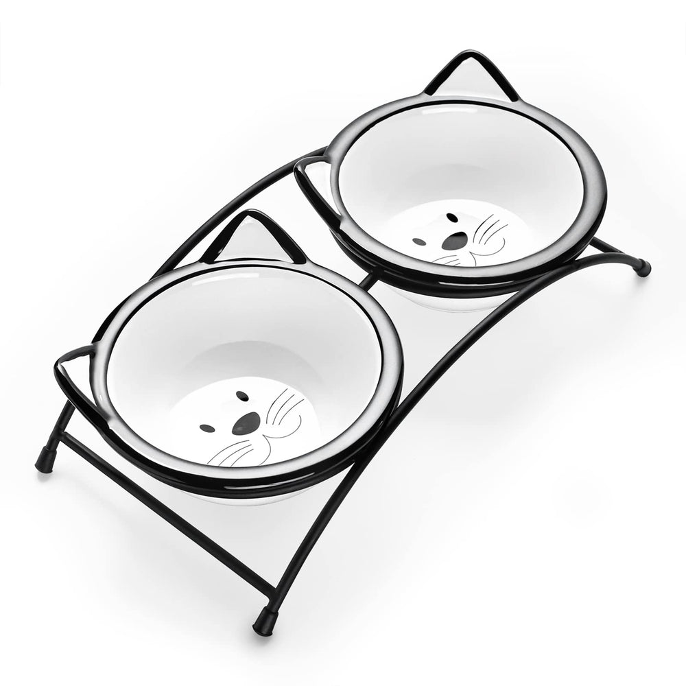 Bols chat surélevés Y YHY pour nourriture et eau, confort et accessibilité.