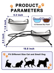 Support stable pour bols chat surélevés afin d'éviter les déplacements.