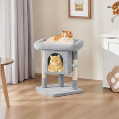 Yaheetech arbre-chat: poteaux sisal pour griffes et divertissement