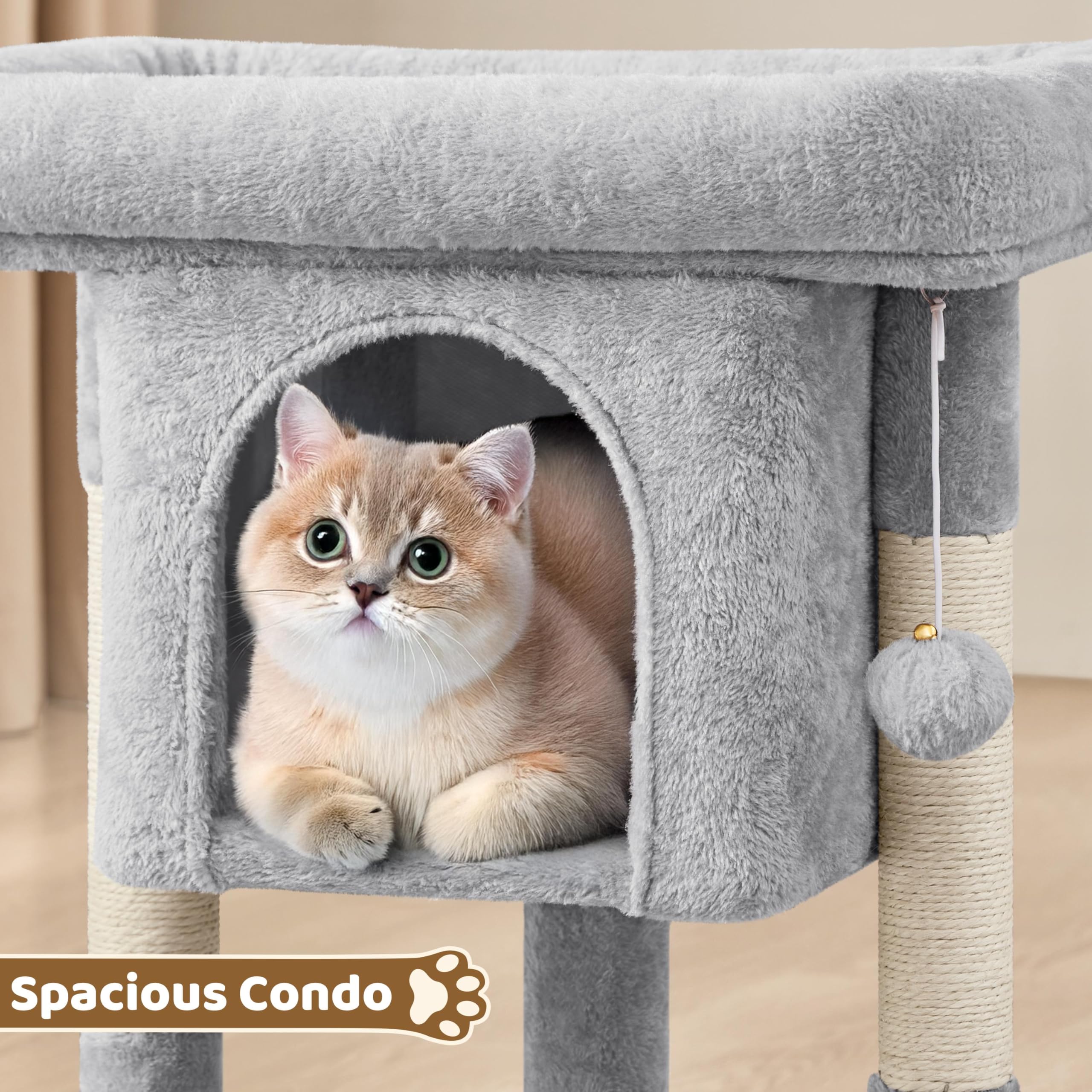 Yaheetech arbre-chat: surface-repos près du sol pour petits chatons