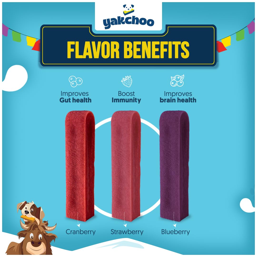 Friandises Yakchoo yak fraise: goût fruité et plaisir.