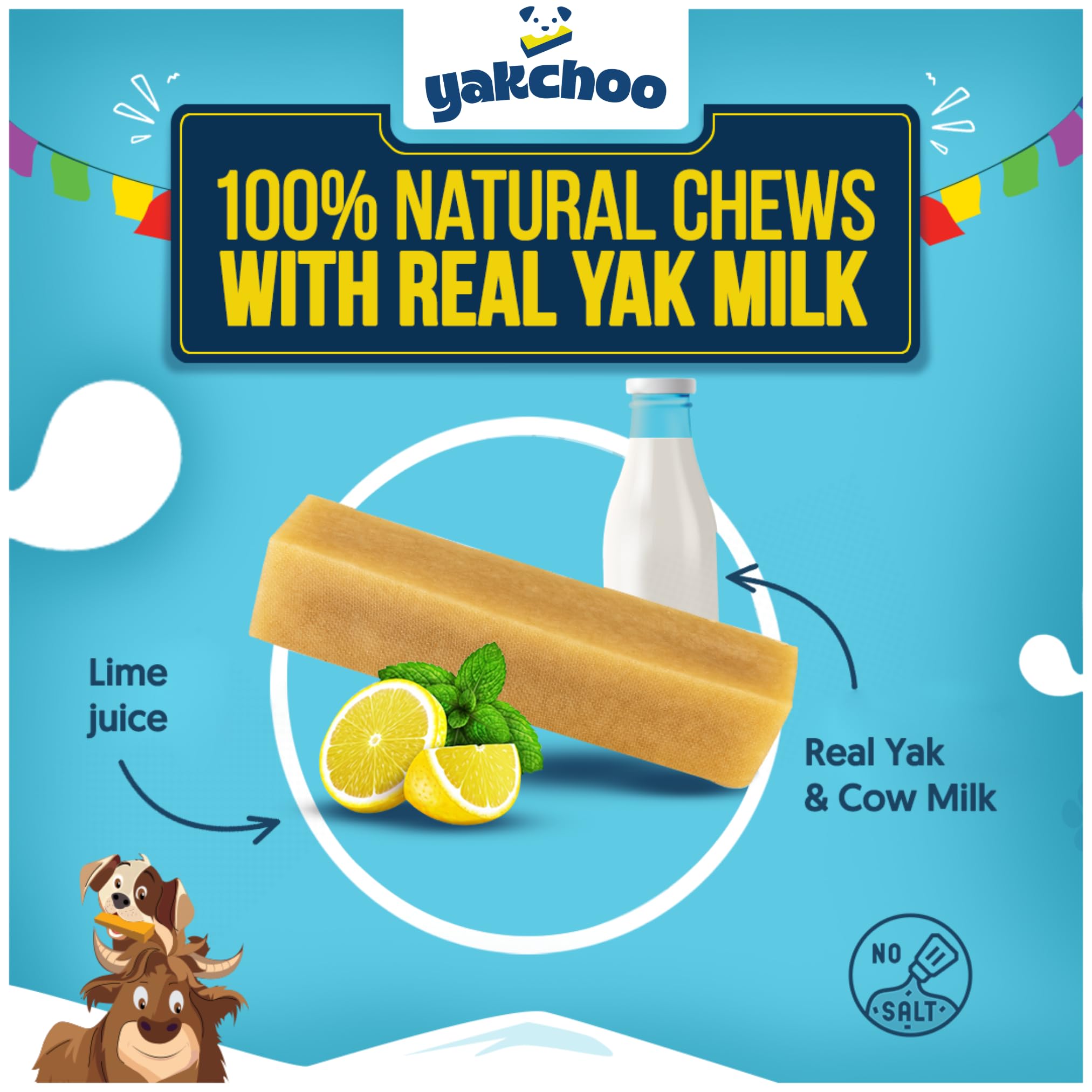Yakchoo sans gluten ni lactose pour chiens sensibles