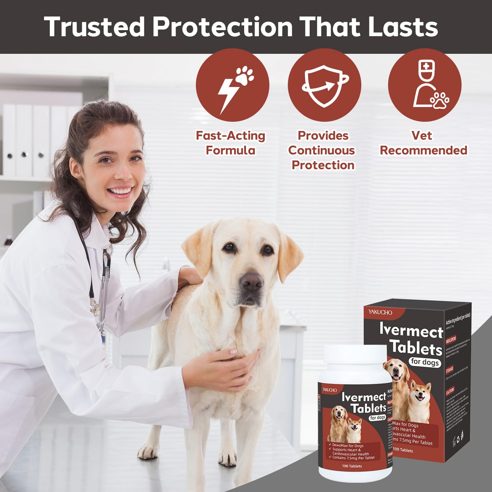 Ingrédient aubépine Yakucho pour une prévention naturelle du cœur du chien.