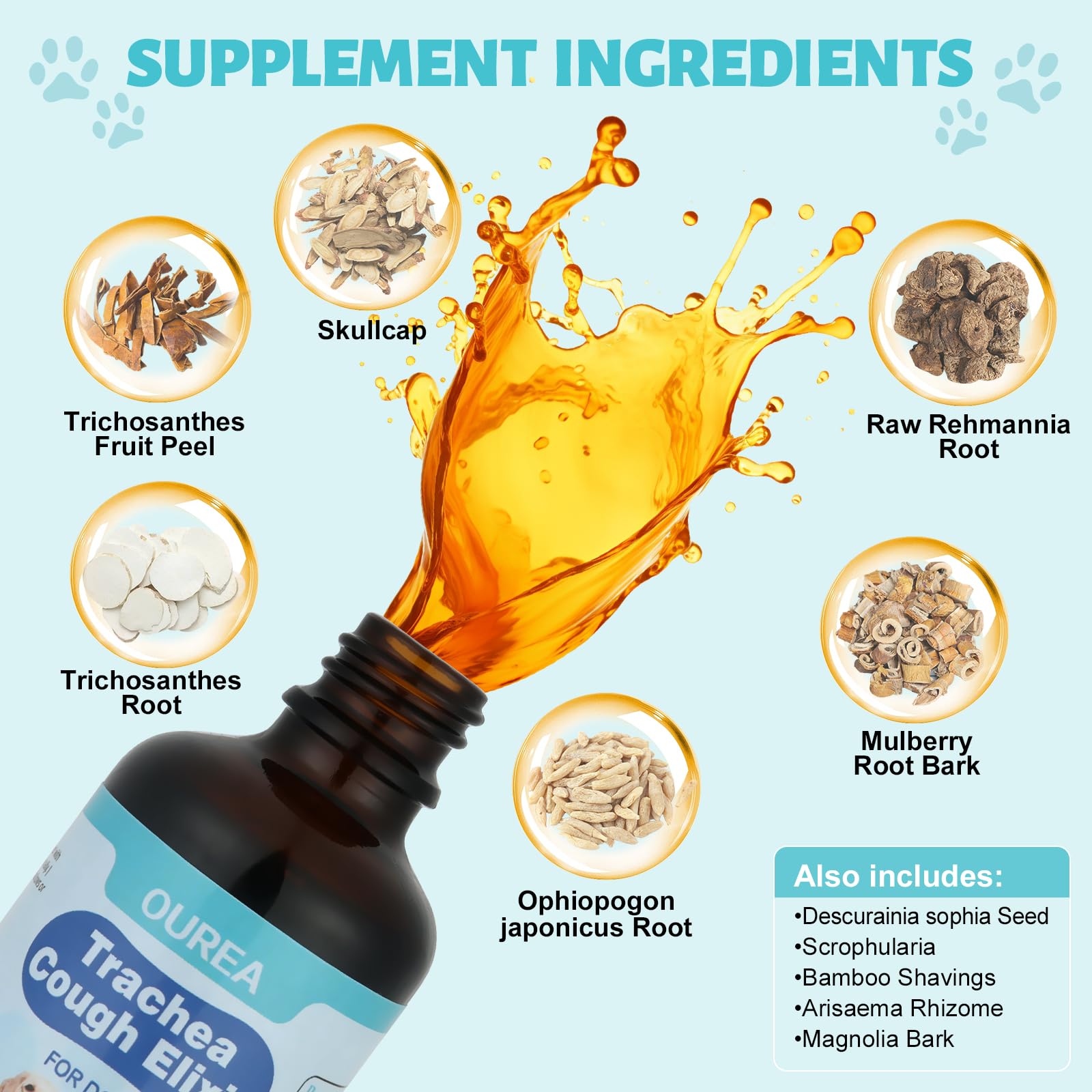 Yakucho Elixir Ajout Aliment Chien : facile à ajouter dans la nourriture quotidienne