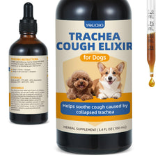 Yakucho Elixir Toux Trachée Bouteille: soutien ciblé pour chiens sensibles.