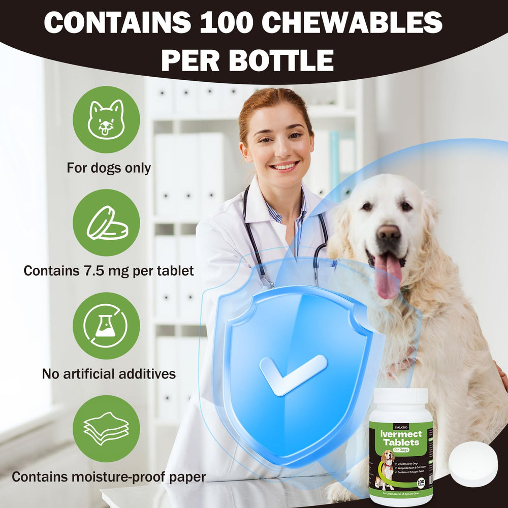 Format sans additifs artificiels des comprimés Yakucho Lvermect.