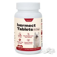 Yakucho lvermect pour chien, bouteille pratique pour dosage mensuel.