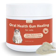 Yakucho soin dentaire chat: gencives saines et confort buccal.