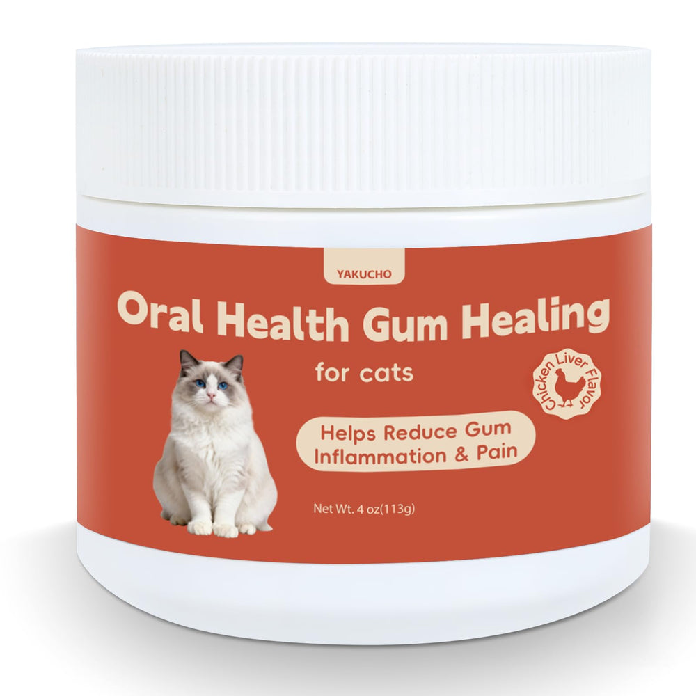 Yakucho utilisation quotidienne chat: soin buccal sans effort pendant repas.