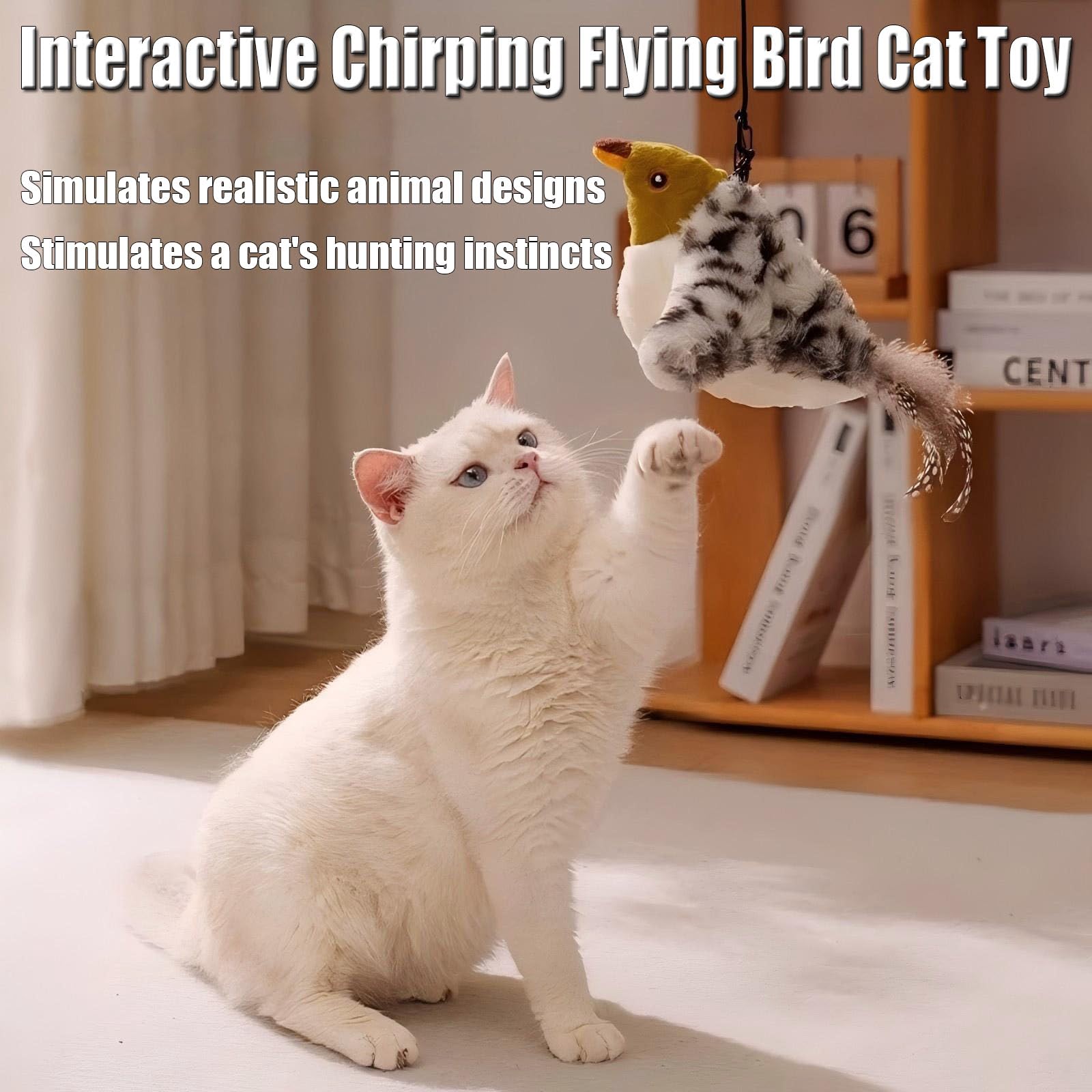 Jouet Yalemie interactif pour chat capteur mouvement active le jeu