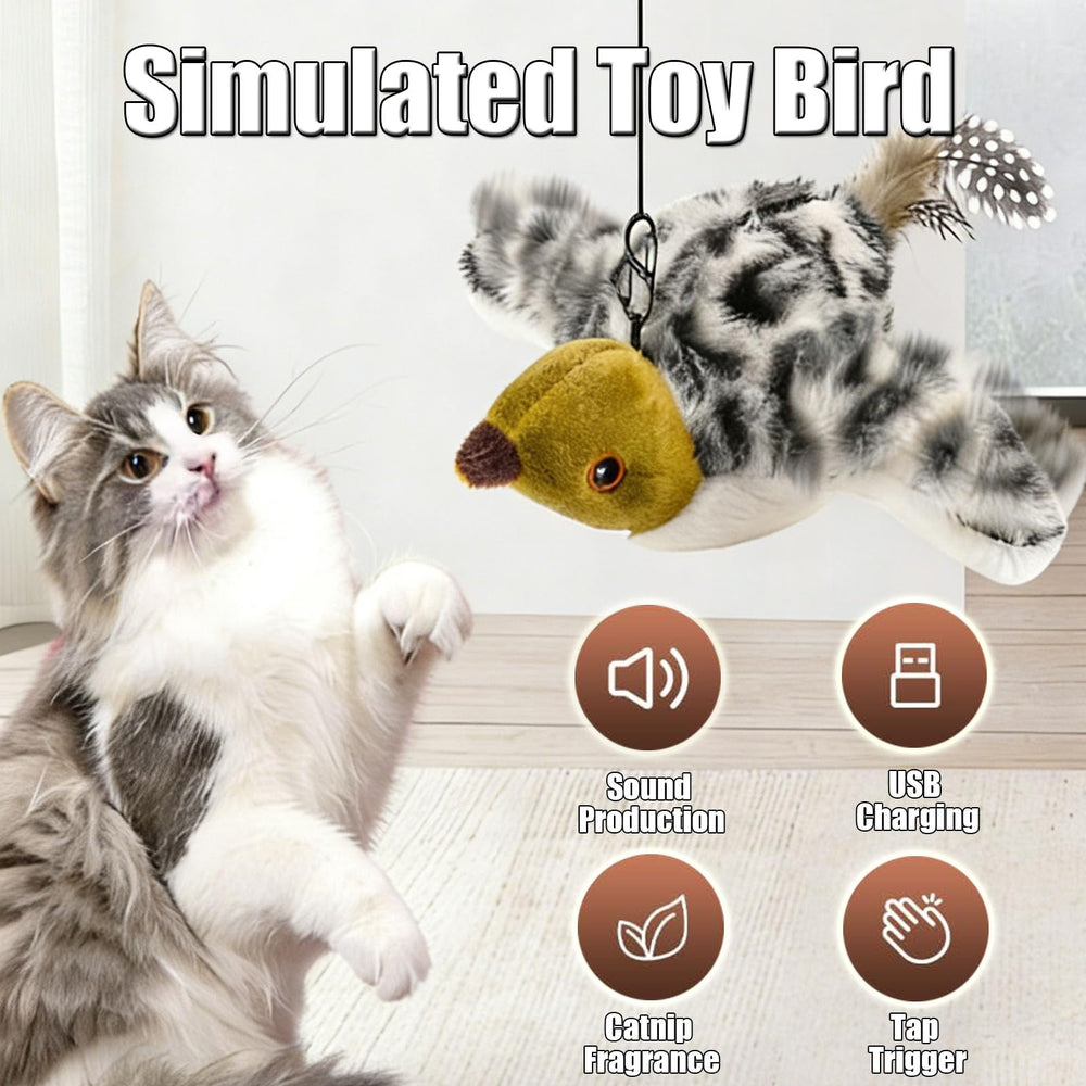 Jouet Yalemie sons d oiseau pour chat authentiques