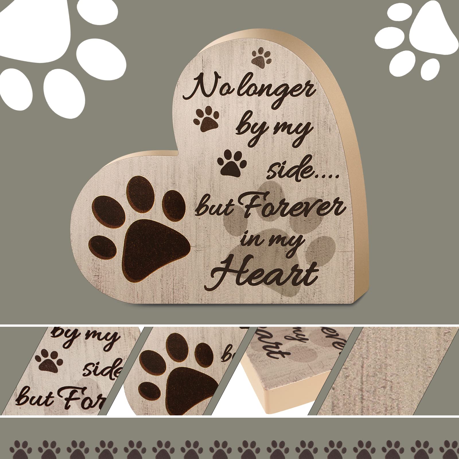 Vue de la plaque Yalikop en bois naturel, design simple.