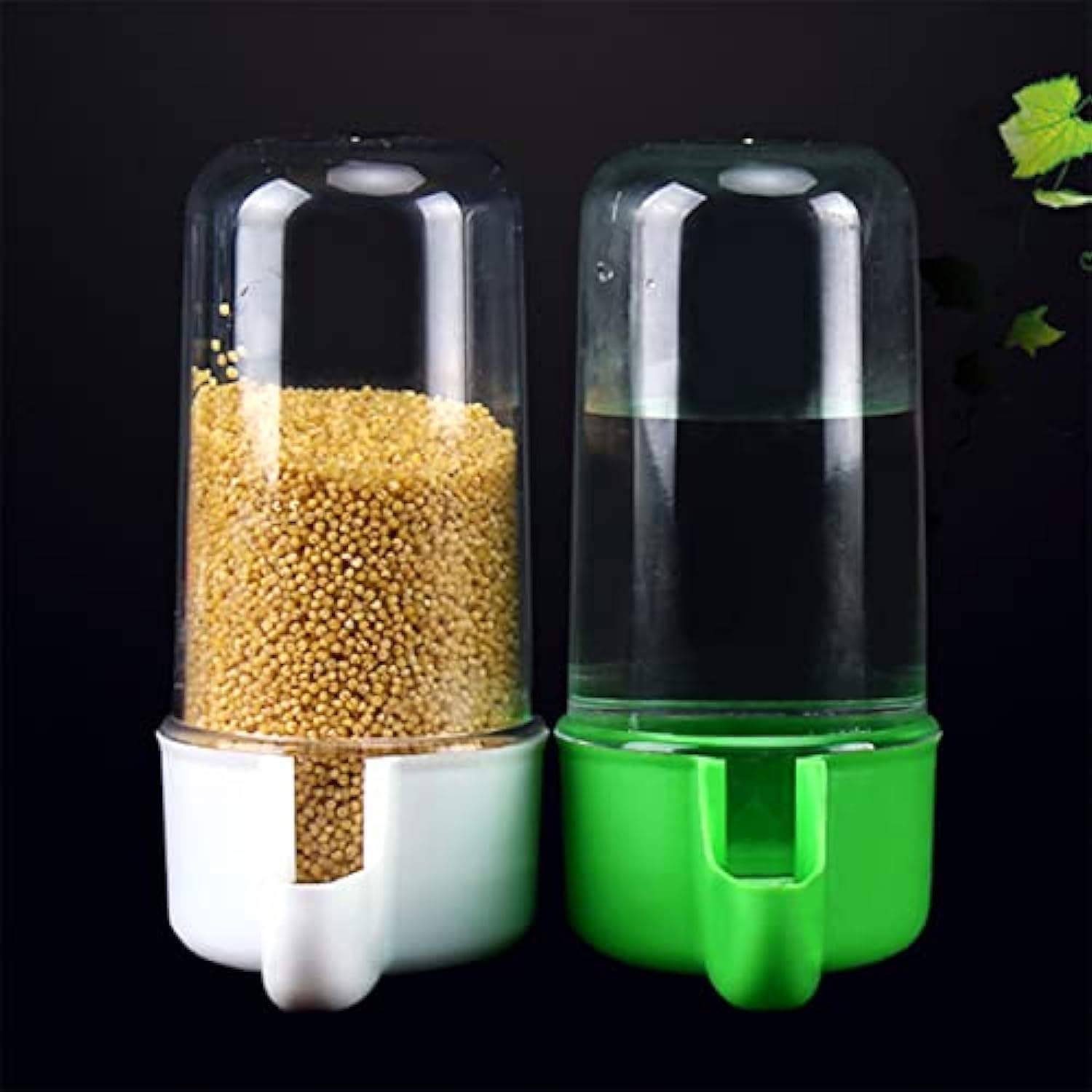 Distributeur d'eau Yamibobo pour oiseau, 200 ml, montage simple sur cage.