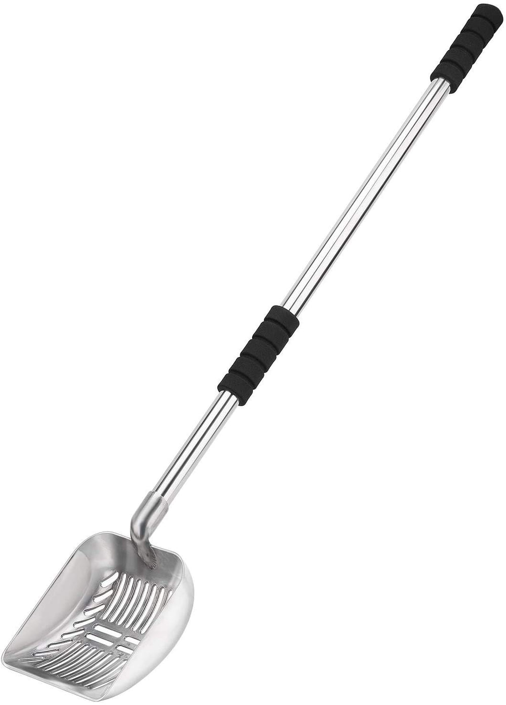 Yangbaga Pelle Litière métal profonde, manche longue ergonomique et robuste.