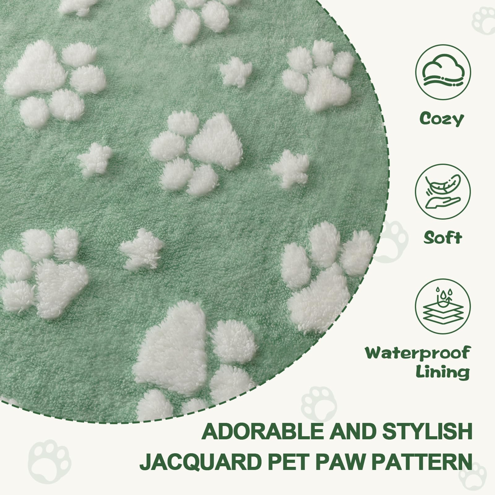 Yaning couverture voiture imperméable vert, protège sièges lors des trajets