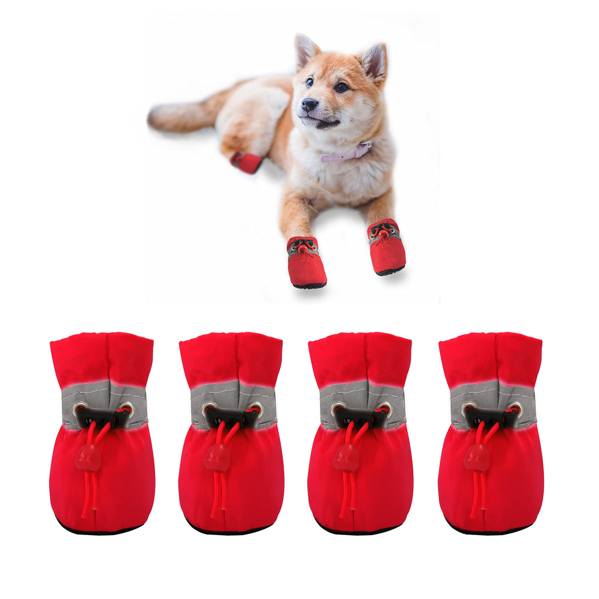 YAODHAOD bottes pour petit chien montrant le look général et la taille 4.