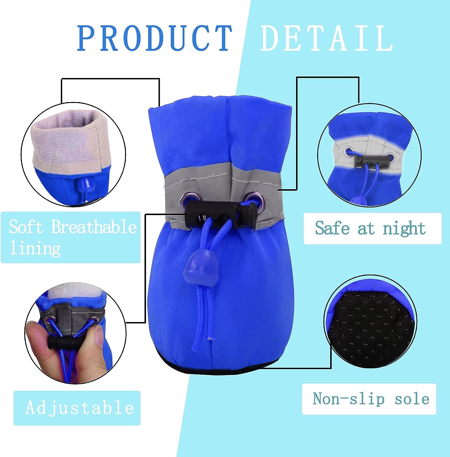 YAODHAOD bottes chien petit intérieur doux pour le confort.