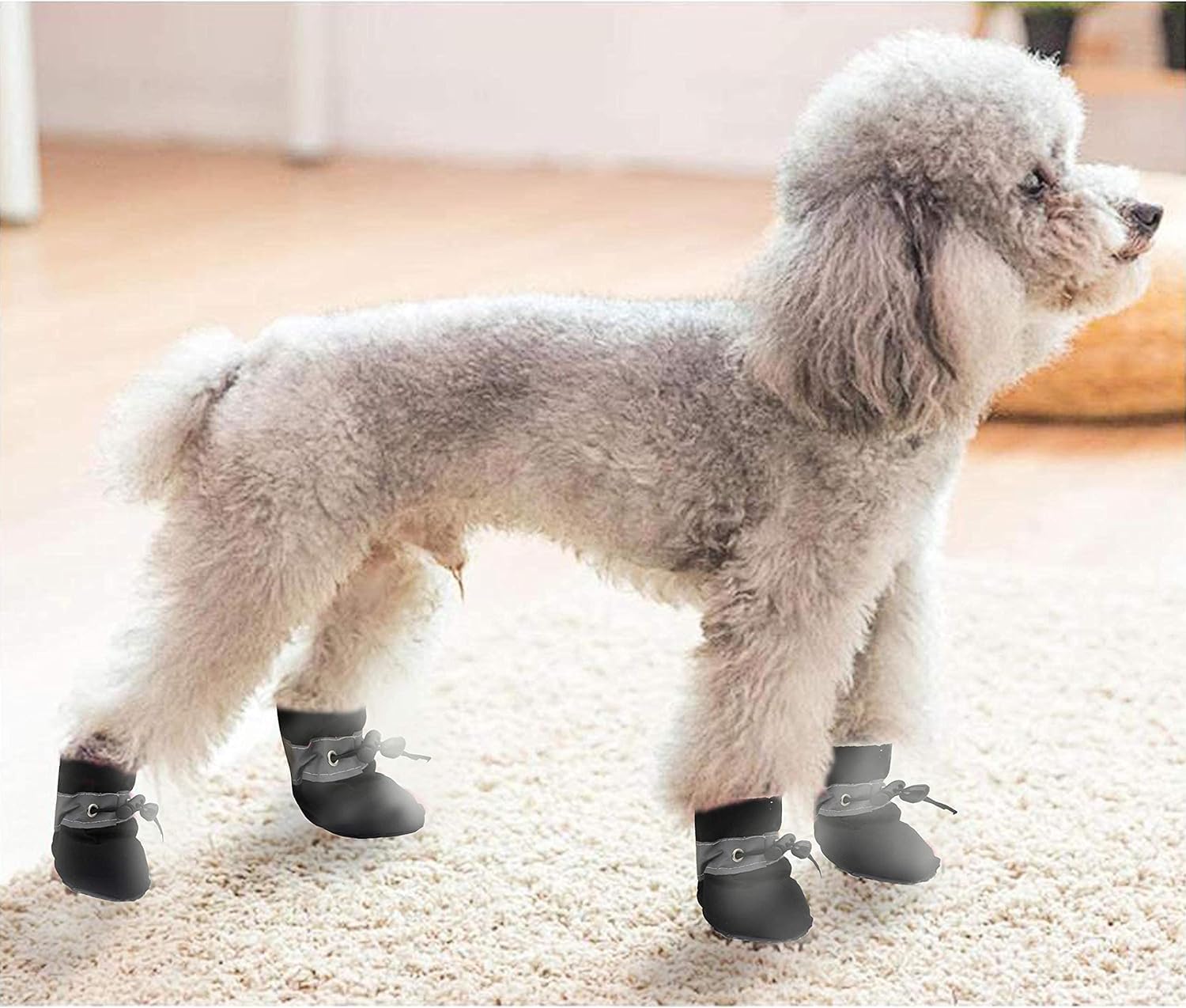 YAODHAOD chaussons chien hiver – bandes réfléchissantes pour la sécurité nocturne.