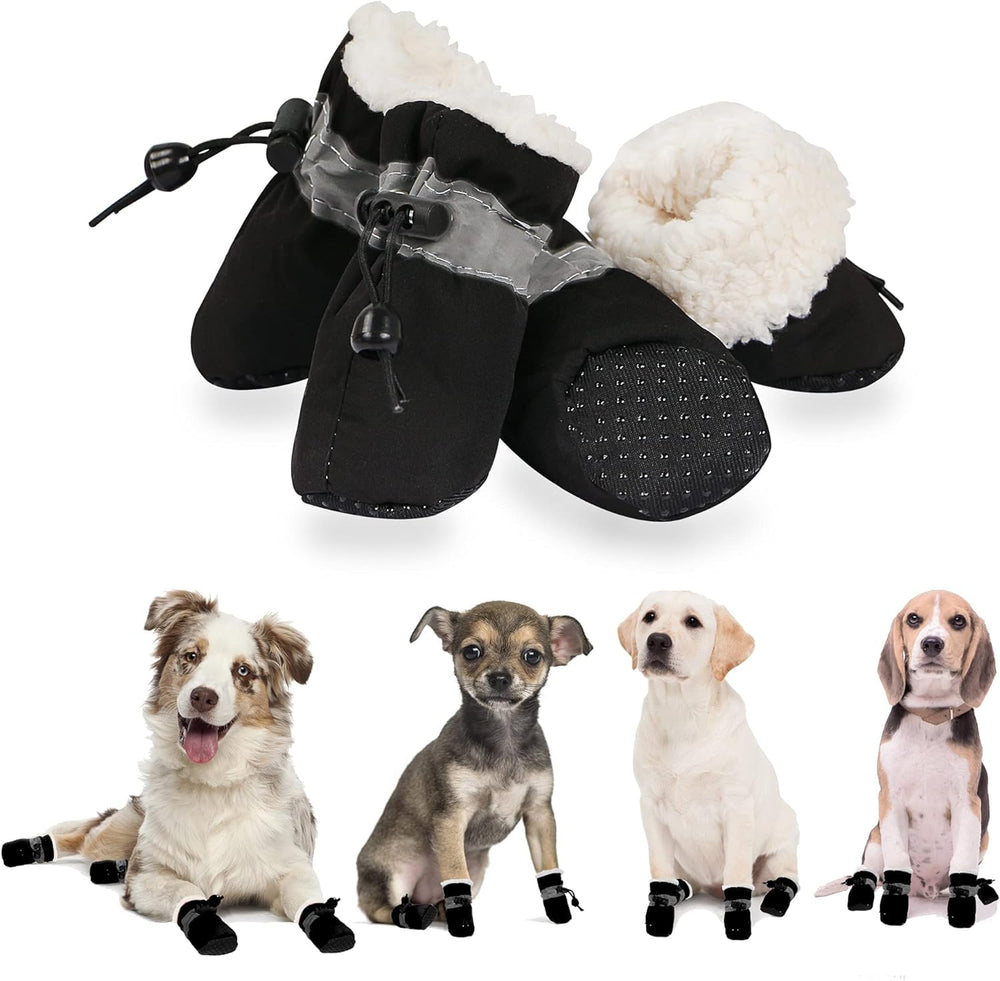 YAODHAOD Chaussures pour chien - vue avant, protection contre le froid et les éléments