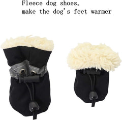YAODHAOD chaussures chien hiver, doublure en polaire pour chaleur et confort.