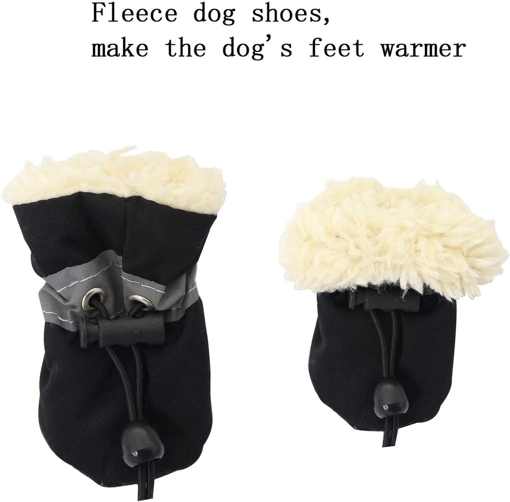YAODHAOD chaussons chien hiver – intérieur en laine douce pour la chaleur des sorties.