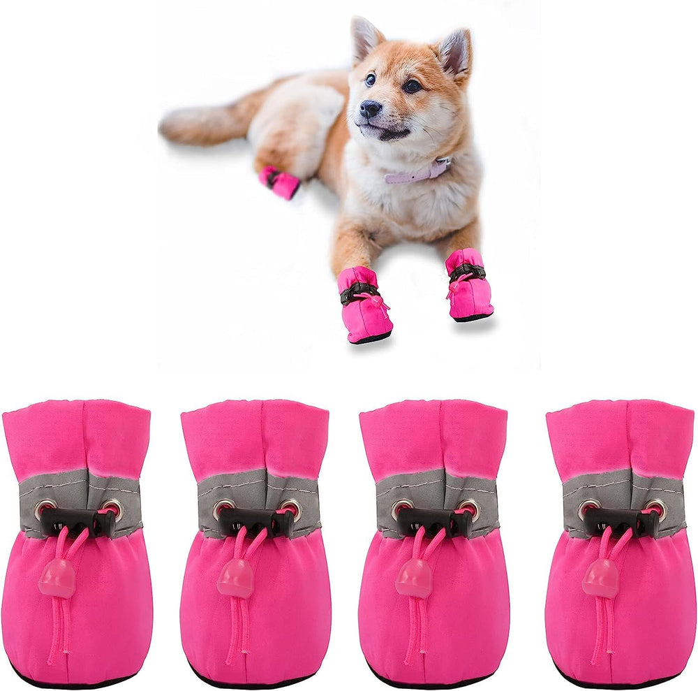 YAODHAOD bottes chien petit rose avant protection et adhérence sur sols glissants