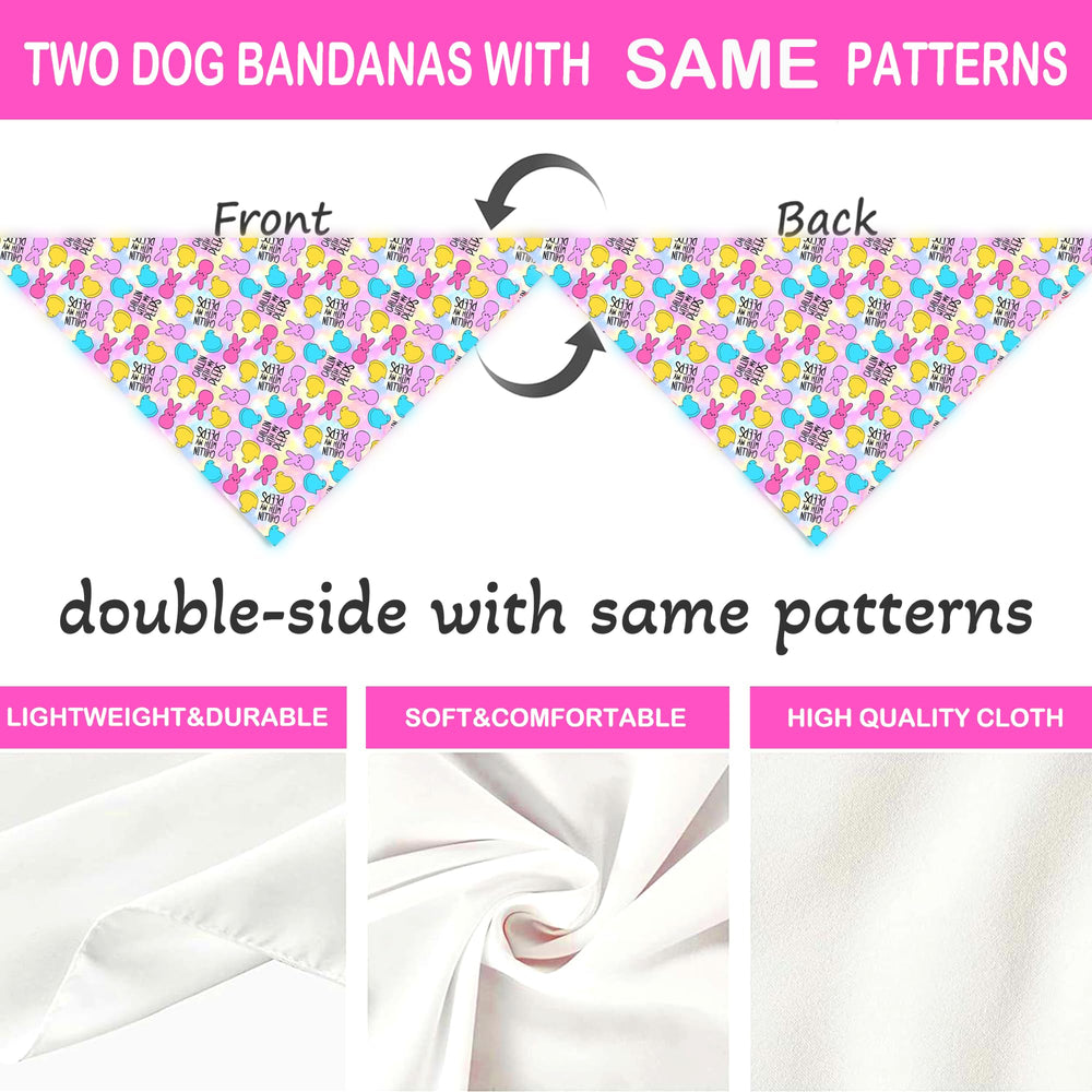 Bandana Yaofavo Paques entretien facile: lavable et réversible