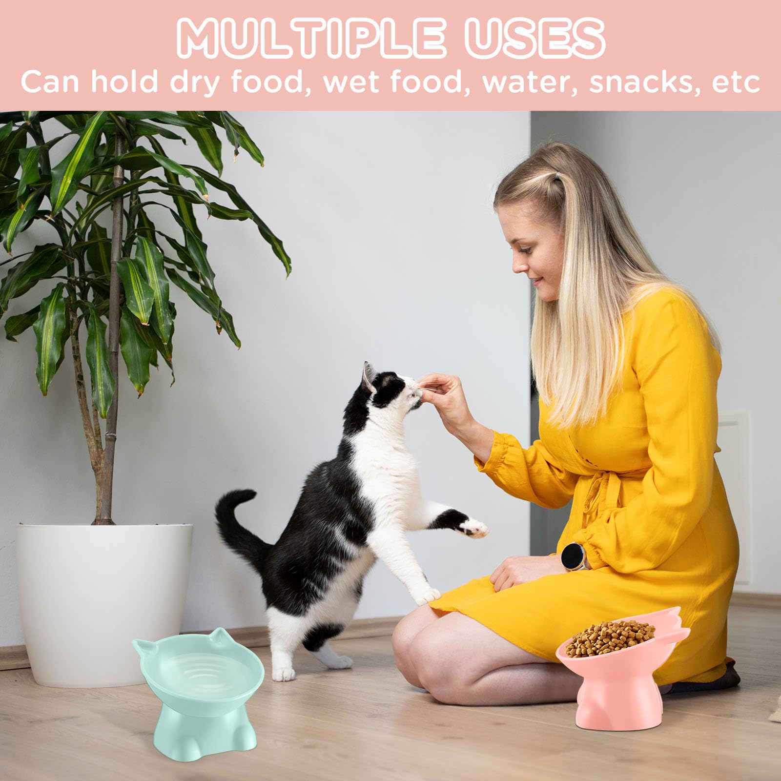 Yaomiao design oreilles de chat, élégant et décoratif pour la table.