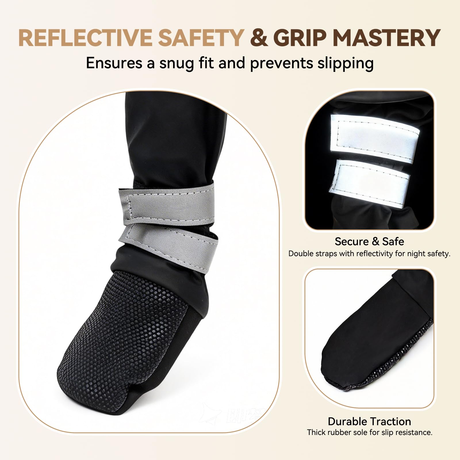 YAQUHO bandes reflechissantes bottes chien grand visibilite accrue