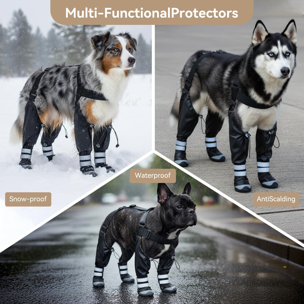 YAQUHO bottes suspendues traction antidérapante pour promenades sûres.