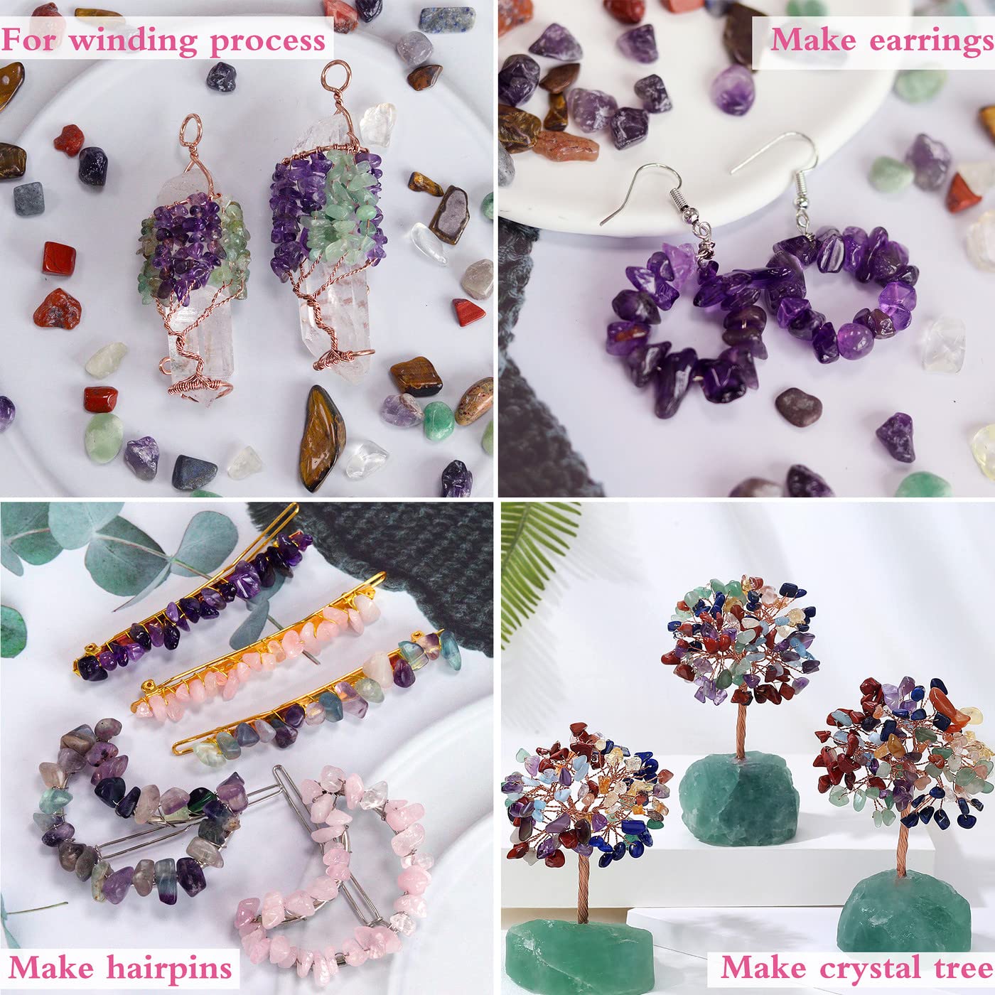 YATOJUZI améthyste – pierres décoratives pour une touche violette et calme