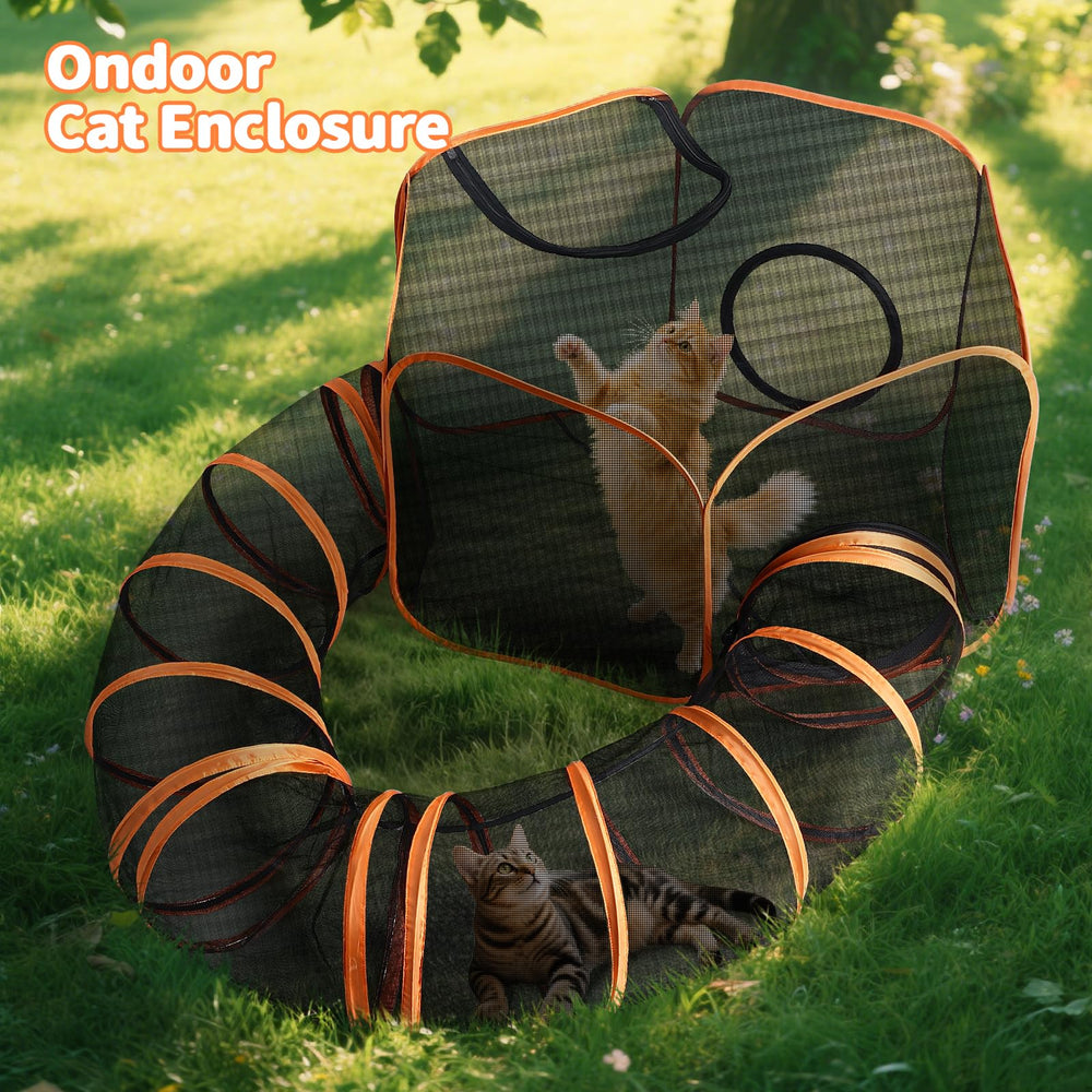 YAVAYI grand-espace-chat: espace généreux pour plusieurs animaux et jeux.