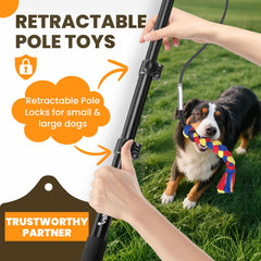 Ycozy baton-flirt-chien-telescopique-40-6, longueur ajustable pour garder une distance sûre.