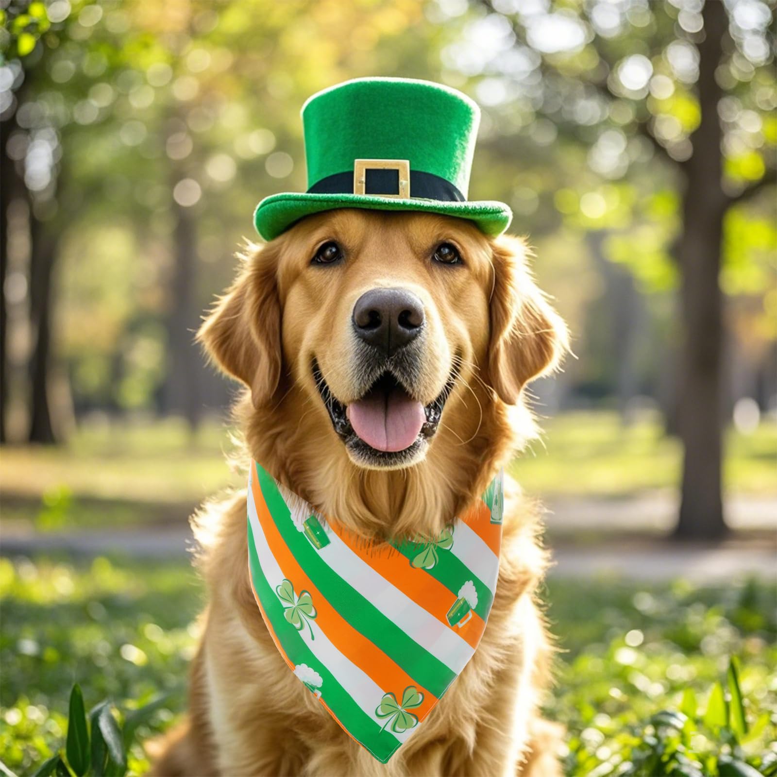 Accessoire fête pour chien Yeabwps, cadeau Saint-Patrick prêt à offrir.