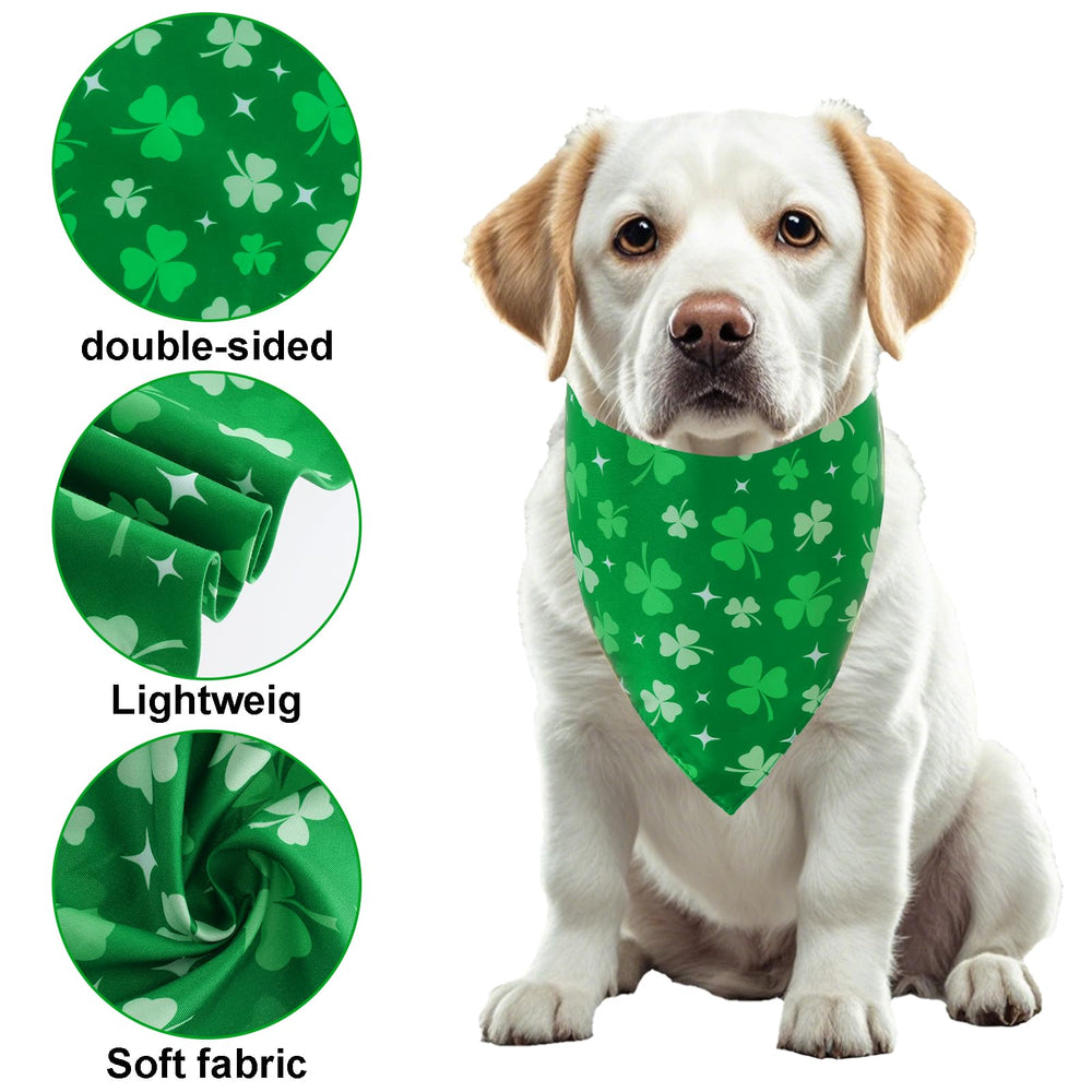 Bandana Yeabwps Saint-Patrick taille unique, convient petits et grands chiens.