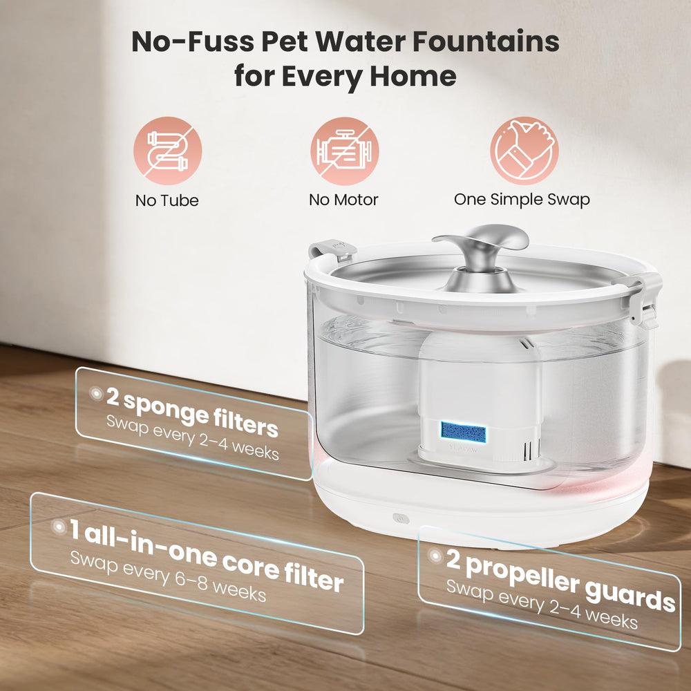 YEAPAW bol eau chat en acier inoxydable 304 surface hygiénique facile à nettoyer