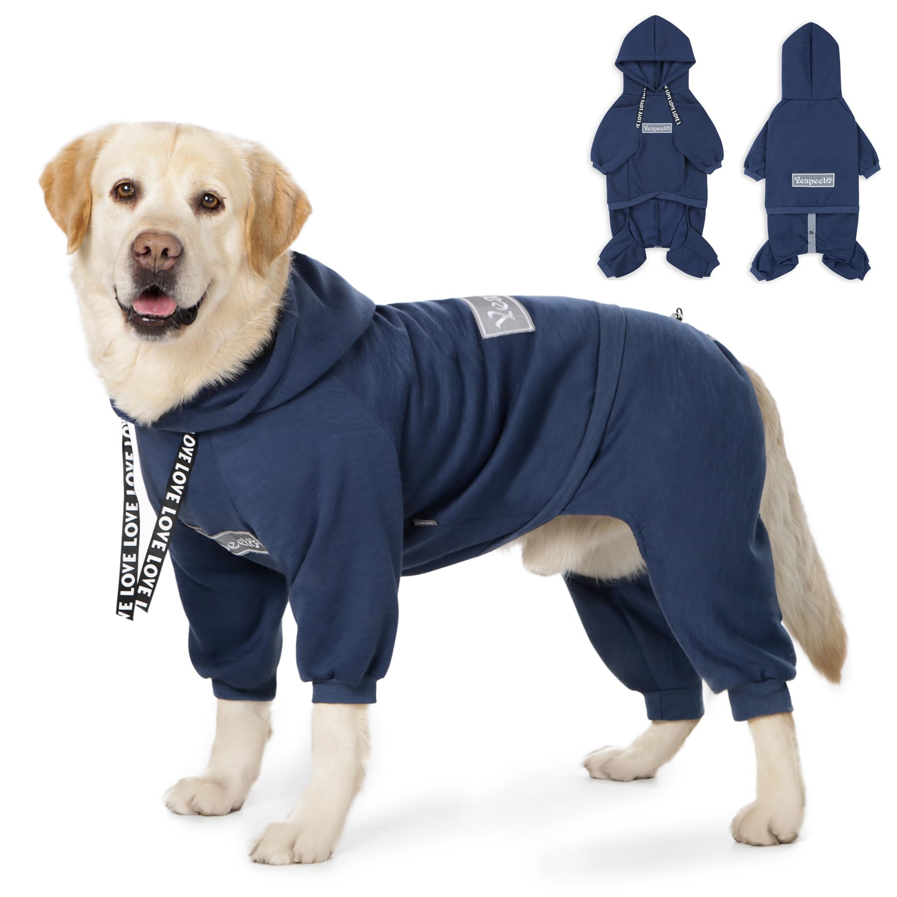 Yeapeeto hoodie chien devants: confort et enfilage facile.