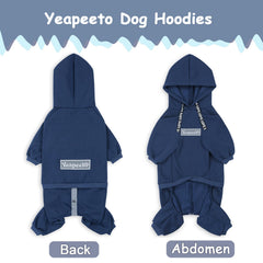 Yeapeeto hoodie chien dos: protection thermique durable.