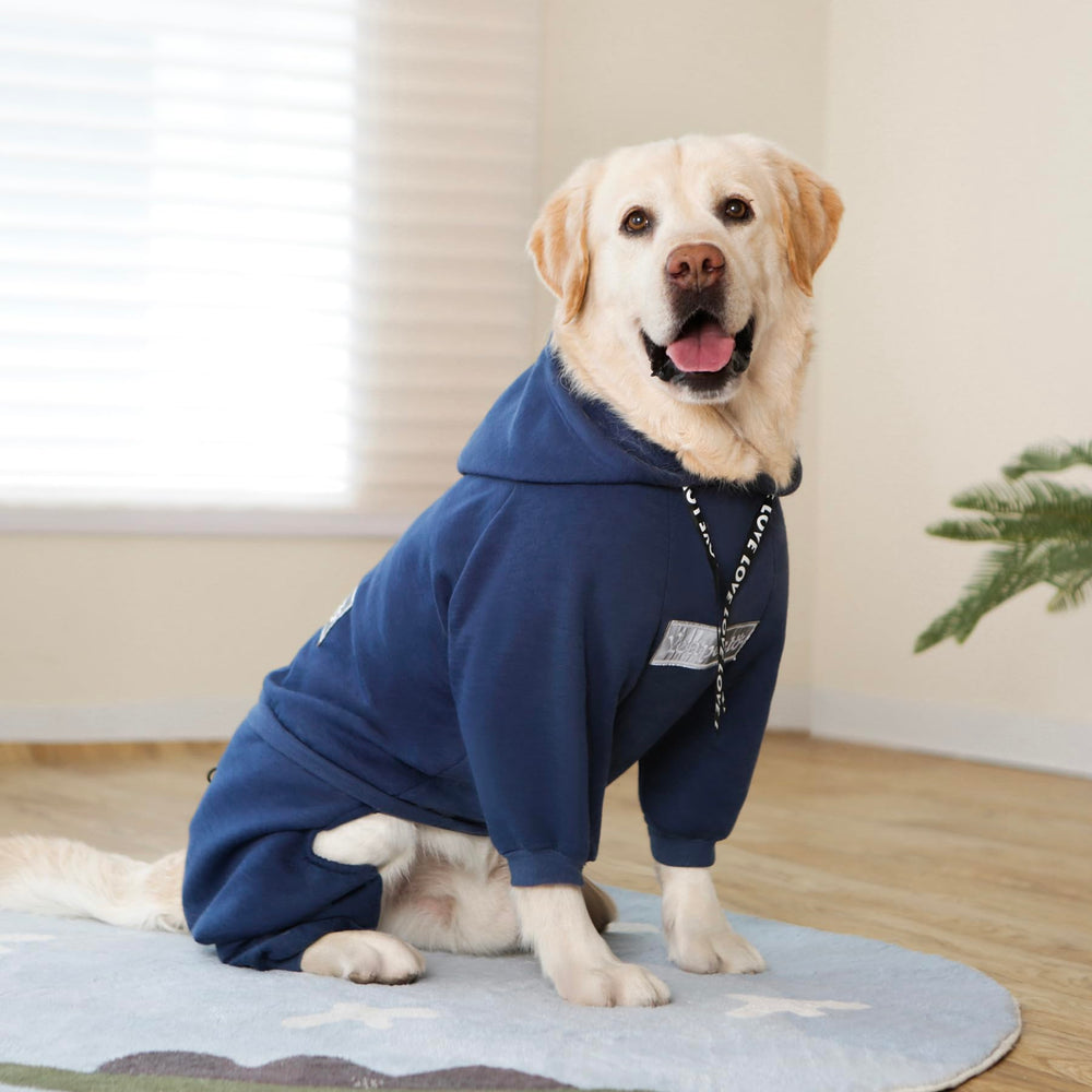 Yeapeeto hoodie chien ourlet elastique confortable.
