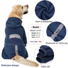 Yeapeeto hoodie chien intérieur polaire doux.