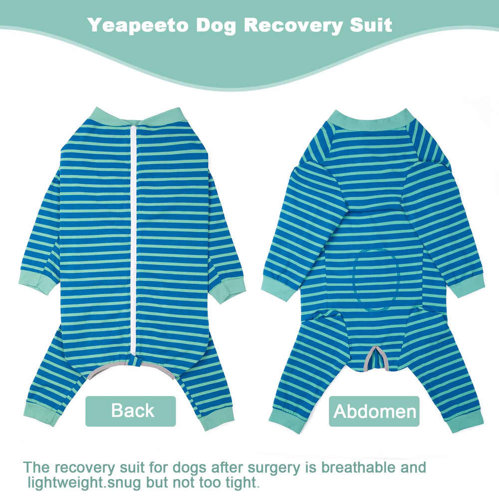 Yeapeeto combinaisons chien récupération – vue arrière, protection des plaies sans cône.