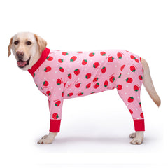 Yeapeeto combinaison récupération chien Strawberry 3XL, confort post-chirurgie.