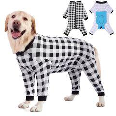 Yeapeeto, combinaison récupération chien vue avant confort et enfilage facile.