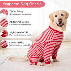 Yeapeeto Dog Onesie design abdomen rond facilitant les besoins