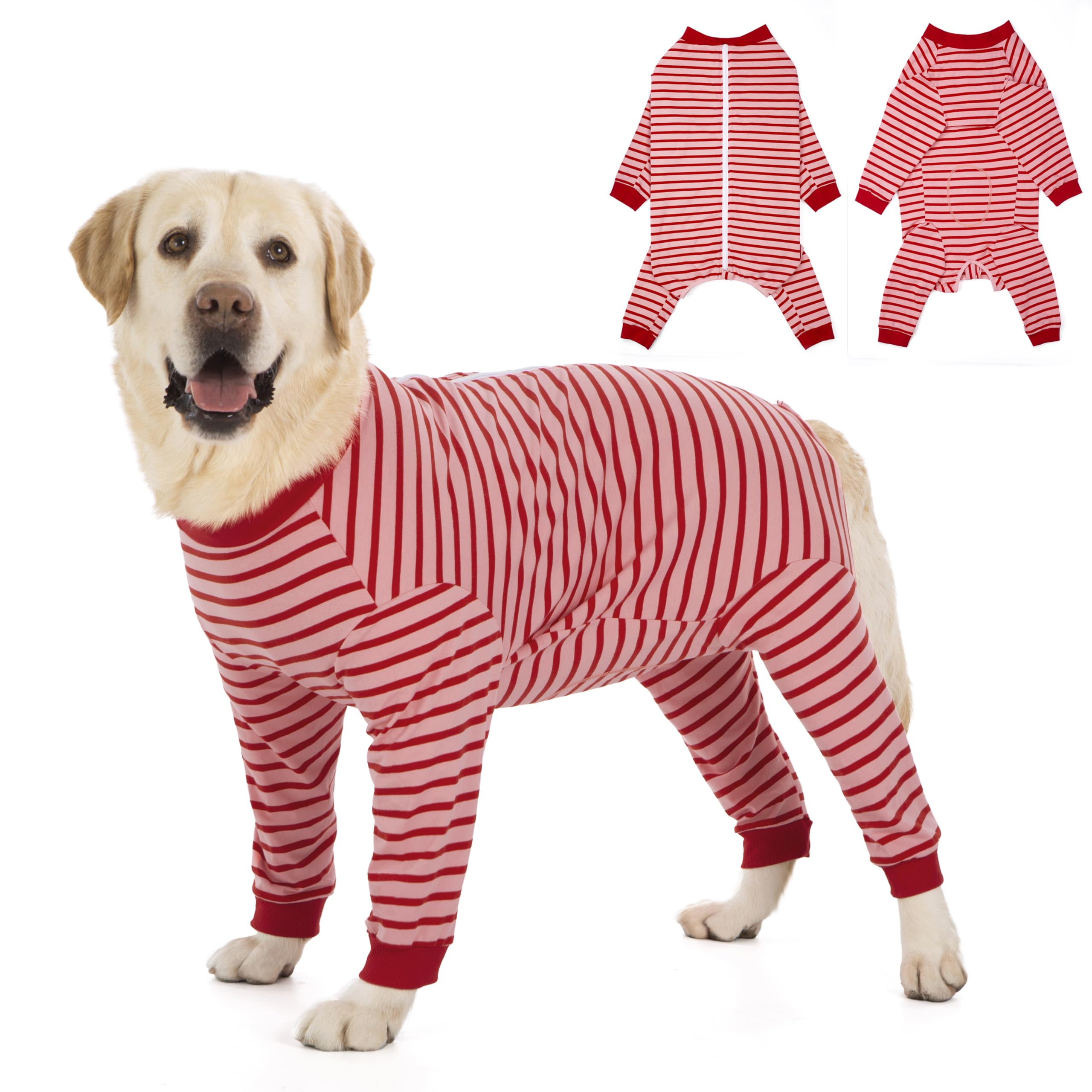Yeapeeto Dog Onesie vue générale montrant le vêtement confortable pour chien