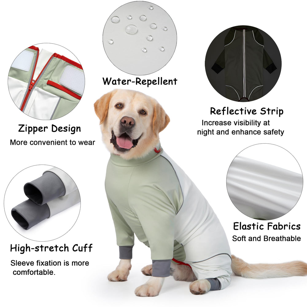 Yeapeeto manteau chien extension 4 voies, liberté de mouvement optimale