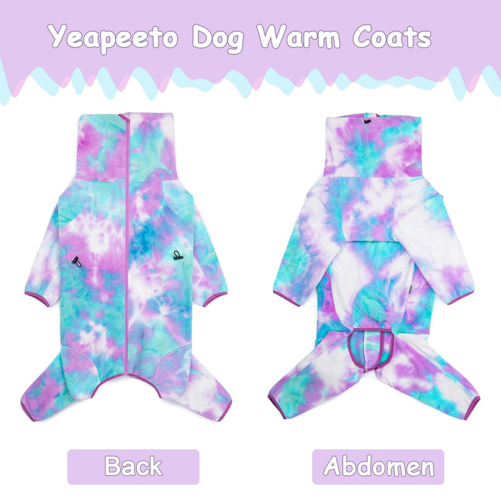 Manteau Yeapeeto hiver chien, fermeture eclair rapide pour enfiler facilement.