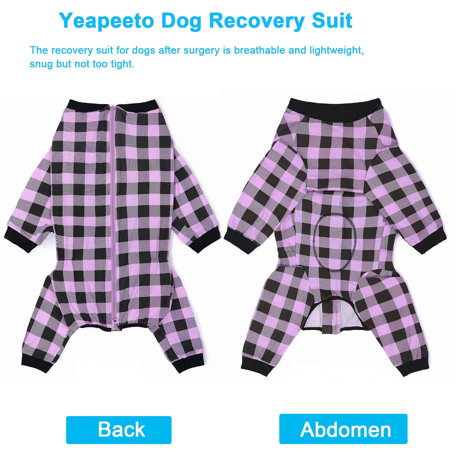 Yeapeeto Recovery Suit, zip inverse, habillage facilité
