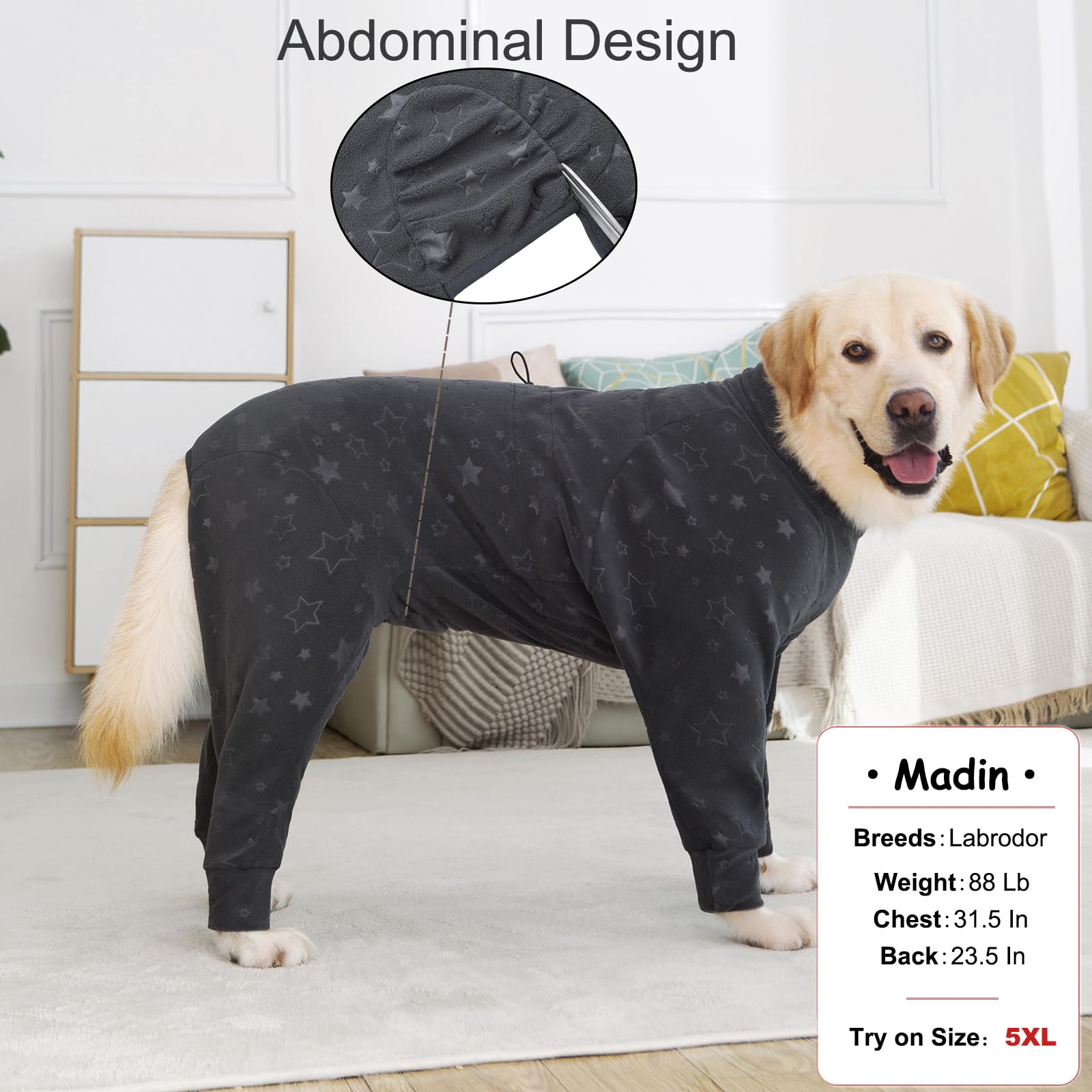 Tissu élastique Yeapeeto, liberté de mouvement pour chien.