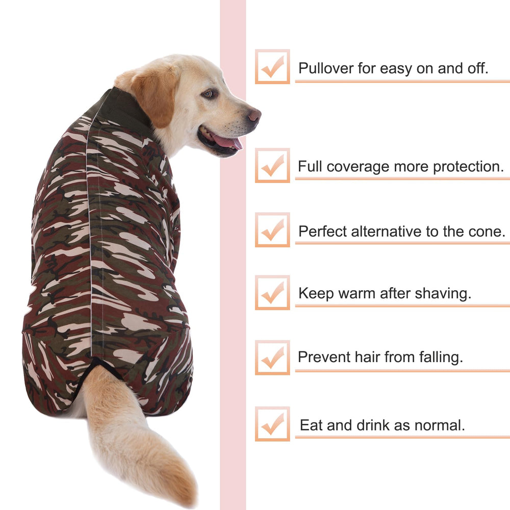 Yeapeeto vetement récupération chiens lavable en machine, entretien facile